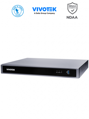VIVOTEK ND9426P - NVR 16 canales con 2 bahías y 16 puertos PoE GE, además de HDMI 4K y VGA, ciberseguridad Trend Micro, Deep Search y Smart VCA Search, compatible con NDAA y ONVIF. #VTX - Image 1