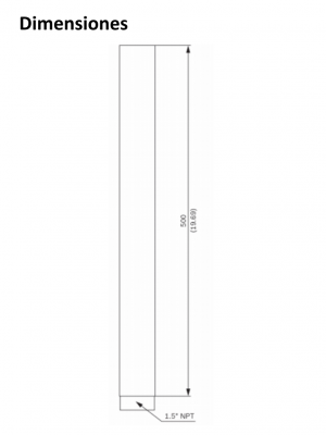 BOSCH V_NDAUPMTE - Extension de tubo colgante / 50CM - Image 3