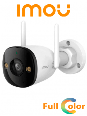 IMOU Bullet 2E 3Mp (IPC-K3DN-3H0WF) - Cámara IP Bullet WiFi de 3MP cuenta con micrófono integrado, 102° de visión, H.265, lente de 2.8mm, detección de humanos, IR 30m, IP67 y ranura MicroSD. #TopIMOU, #ANIVIMOU - Image 1