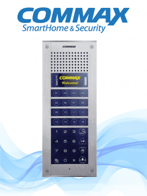 COMMAX CMP4BCT - Frente de calle para solución de videoporteros para apartamentos, soporta hasta 300 monitores de la marca Commax, cuenta con función de apertura de puerta, compatible con estación de guardia/ #Modum - Image 1