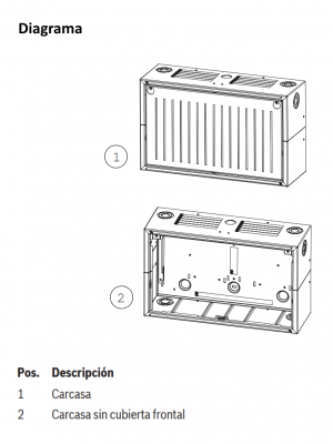 BOSCH F_PSS0002A - Gabinete 1 SLOT / Para 2 baterias fuente de alimentacion PEQUENA / Compatible FPA5000 - Image 4
