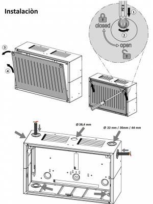 BOSCH F_PSS0002A - Gabinete 1 SLOT / Para 2 baterias fuente de alimentacion PEQUENA / Compatible FPA5000 - Image 3