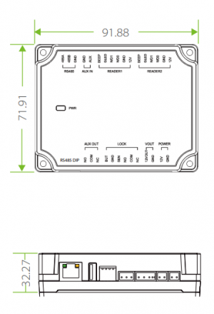 ZKTECO DM10 -  Expansor para Panel de Control de Acceso C2-260 ZKT0720004 para Aumentar 1 Puerta por medio de RS485 / Agregando el Expansor DM10 puedes Aumentar y Controlar hasta 8 Puertas / Cuenta con Comunicación Wiegand / - Image 6