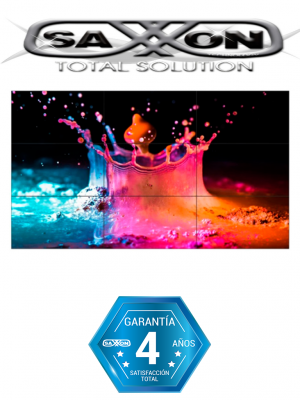 SAXXON AN5535B1 - Pantalla  LED de 55 pulgadas para video wall /  1080p / Marco ultra delgado 3.5 mm / Brillo 500 CD / M2 / PIP / 1  HDMI / 1 DVI / 1 VGA / 1 B NC / - Image 1