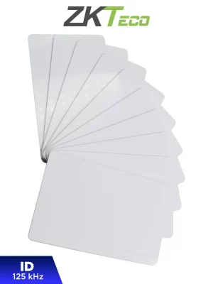 ZKTECO IDCARDNN - Paquete de 10 Tarjetas ID con Frecuencia de 125 kHz, 1 mm de Grosor, Sin Folio Impreso - Image 1