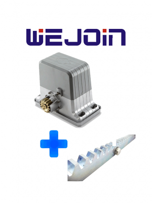 WJPKM202P - Paquete de Motor para portón deslizante o corredizo / Soporta hasta 1800 kg / Incluye motor modelo WJPKMP202 / 3 metros de cremallera modelo WJKJCT y accesorios de fijación - Image 1