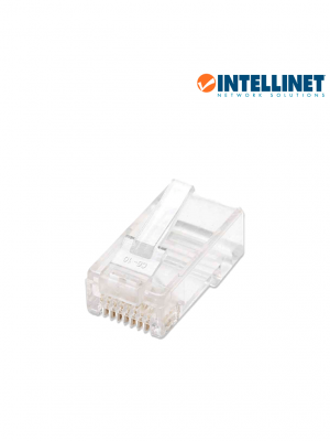 INTELLINET 502399 - Enchufe RJ45 CAT5E sólido UTP, bote de 100 piezas, con 15 micras de oro. #MCI2 - Image 3