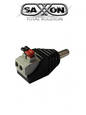 SAXXON PSUBR16H - Bolsa de 10 Adaptadores Macho tipo Jack Polarizado de 12 Vcc/ Terminales de Presion/ Facil Instalación/ - Image 1