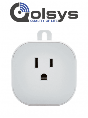 QOLSYS IQOUTLET - Tomacorriente Inteligente Z-Wave . Convierte Cualquier tomacorriente en uno inteligente. Para funcionar en la plataforma de alarm.com - Image 1