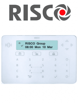 RISCO RPKELPWT000A - Teclado Elegante / Cableado por BUS / Para Programacion Armado y Desarmado Con Proximidad / Compatible con Wicomm-LightSYS Plus+ - Image 1