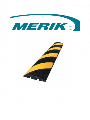 MERIK T6FT - Reductor de velocidad o tope vehicular LIFTMASTER / 100% Caucho RECICLADO / Negro con amarillo - Image 1