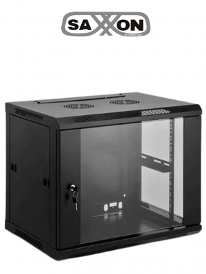 SAXXON SA660901 - Gabinete de pared de 9 UR, fijo, capacidad de carga de 60 Kg. Dimensiones: 60x60x50 cm. - Image 1