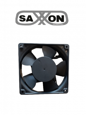 SAXXON SXGF001- Extractor para gabinete / Compatible con gabinetes Saxxon / Color negro /  Medidas 12 x 12 x 2.5 cm - Image 1