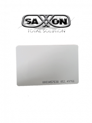 SAXXON SAXDUAL03 - TAG De PVC Con Tecnología Dual / UHF / ID / Compatible con Lectoras SAXR2656 & SAXR2657 y de Lectoras de Proximidad 125 khz / EPC GEN2 / Folio Impreso / Imprimibles Compatibles con Controles de Acceso - Image 1