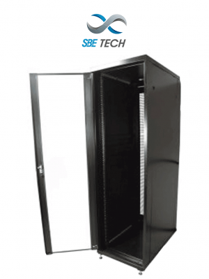 SBE TECH GNL42URPPC - Gabinete de piso en acero de alta resistencia con pintura electrostática y paneles laterales desmontables. Medidas: 2050x600x1000 mm - Image 1