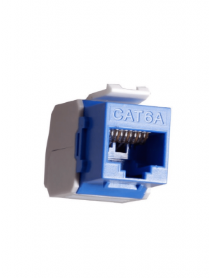 SBE TECH -  SBE-JACKC6AS-BL JACK 4 PARES RJ45 CAT-6A AUTOPONCHABLE AZUL - Image 1