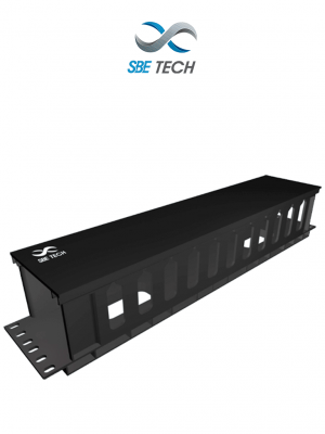 SBETECH SBE-OH2UR - Organizador de cable horizontal 2UR #MARSBE - Image 1