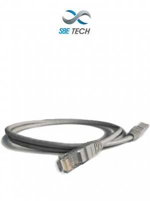 SBETECH  PCC6U0.3M-GY - Patch cord Cat6 de 0.3m, color gris, 8 hilos, ISO 11801, Clase E - Image 1