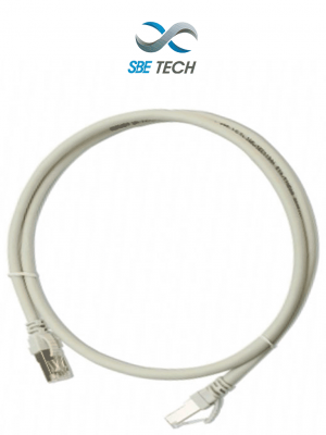 SBETECH PCC610MGY- Patch Cord Cat 6 con bota inyectada y moldeada 1m Gris - Image 1