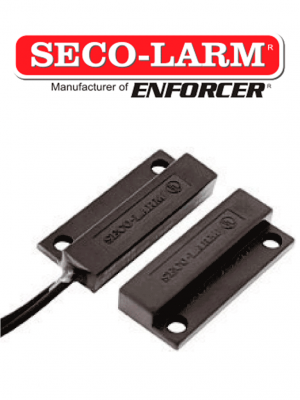 Seco-Larm SM205QBR - Contacto Mini con montaje de tornillo o adhesivo. Gap 3/4 CAFÉ Compatible paneles DSC / RISCO / BOSCH - Image 1