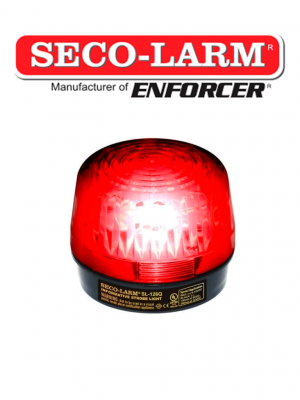 Seco-Larm SL126QR -  Luz Estroboscópica Alámbrica, 6-12VDC, Roja Compatible IHORN / RISCO / DSC / BOSCH - Image 1