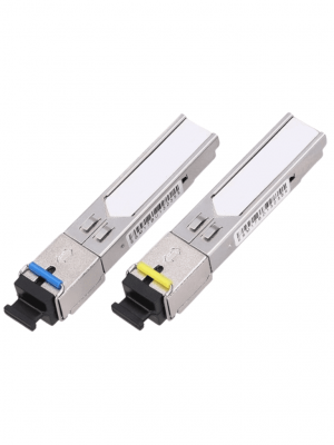 TCE - SFP-GE-LX-1310/1550nm SC - Par de transceptor fibra óptica SFP monomodo / TX1310/RX1550nm / Bidireccional / DDM / Conector SC simple / mini-Gbic / Velocidad 1.25Gbps / Hasta 20 KM de conexión #FO #NUEVO1M - Image 1