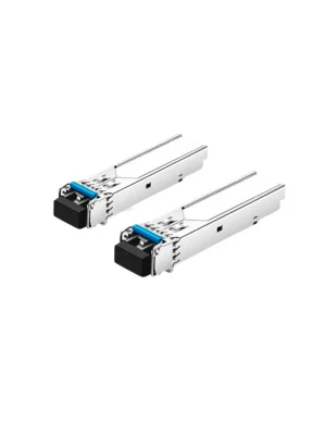 TCE - SFP-GE-LX-1310nm - Par de transceptores de fibra óptica SFP monomodo / 1310nm / DDM / Conector LC Dual / mini-Gbic / Velocidad 1.25Gbps / Hasta 20 KM de conexión #FO - Image 1