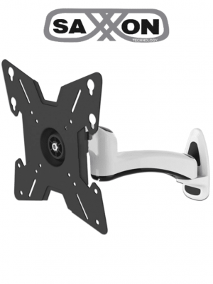 SAXXON SXVML20S - Soporte de Pared para Pantallas de 23 a 37 Pulgadas/ Diseño Estético y Elegante/ Soporta 25 Kg de Carga/ Ajuste Horizontal y Vertical/ Distancia a la Pared de Hasta 34 cm/  Aluminio/ VESA 75/ 100/ 200/ Ergonómico/ - Image 1