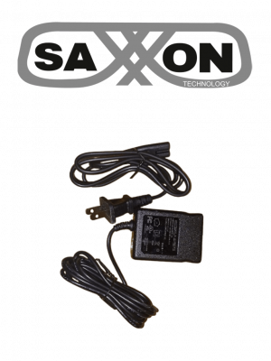 SAXXON SW00120100S10 - Fuente de Poder Regulada / 12V CC, 1 Amper / Conector Macho / Voltaje de entrada: 100-240V / Ideal para Cámaras de CCTV , Controles de Acceso y Asistencia / Cable de 95 cm / #SAX - Image 1