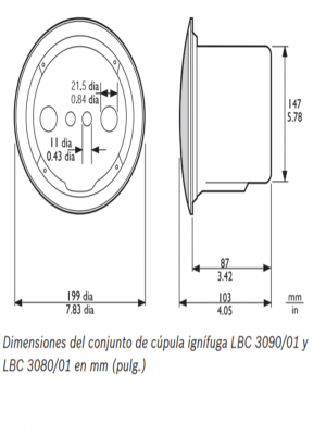 BOSCH M_LBC308001- BURBUJA IGNIFUGA COLOR ROJO - Image 2