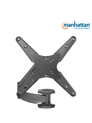 MANHATTAN 461641 - Soporte de Pared para Pantallas de 21 a 60 Pulgadas/ 30 Kg de Carga/ Brazo Articulado con Resorte de Gas/ Ajuste de Altura, Inclinación y Movimiento/ Fabricado en Acero+Plastico/ VESA 75/ 100/ 200x100/ 200/ 300/ 400/ #I&MBFIN - Image 2
