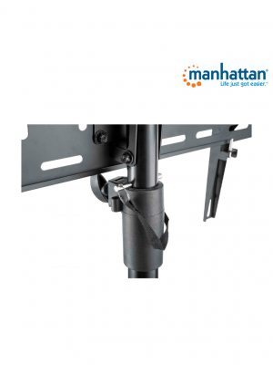 MANHATTAN 461412- Soporte de Piso para Pantallas de 37 a 70 Pulgadas/ 35 Kg de Carga/ Trípode con Ajuste de Altura de 1.24 a 1.88 Mts/ Ajuste de Inclinación/ VESA 200/ 400x200/ 300/ 400/ 600x400/ - Image 3