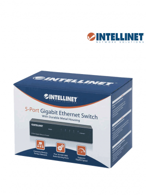 INTELLINET 530378 - Switch de escritorio Gigabit Ethernet de 5 puertos, metálico, para escritorio (sobre pedido), con soporte para IEEE 802.3az (Ethernet de Eficiencia Energética) - Image 5
