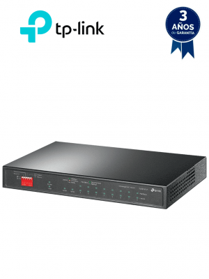 TP-LINK TL-SG1210P -  Switch de escritorio PoE+ no administrable con 8 puertos 10/100/1000 Mbps, 1 puerto 10/100/1000 Mbps (Uplink), 1 puerto SFP y capacidad de suministro de 63W.  #MARTPL1#TPLM1 - Image 1