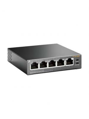 TP-LINK TL-SF1005P - Switch PoE no administrable con 5 puertos Fast Ethernet, incluyendo 4 puertos PoE AF. Suministro PoE hasta 58W y modo extendido para conexiones de hasta 250m. - Image 2