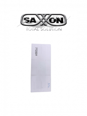 SAXXON THF02 - TAG De papel ADHERIBLE / Altas temperaturas / Compatible con Lectoras SAXR2656 & SAXR2657 / Folio Impreso - Image 1