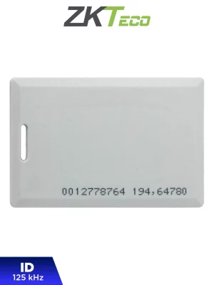 ZKTECO IDCARDKR2K - Tarjeta ID con Frecuencia de 125 kHz, Tipo Clamshell (Perforada y Con Grosor de 1.88 mm) con Folio Impreso #ZK1 #ZK11 - Image 1
