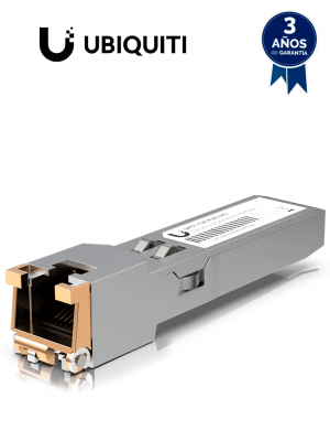 UBIQUITI UACC-CM-RJ45-MG - Modulo de Fibra UFiber/ Convertidor de SFP a RJ45/ Tasas de transferencia 10& 5& 2.5& 1 GBPS #preventa - Image 1