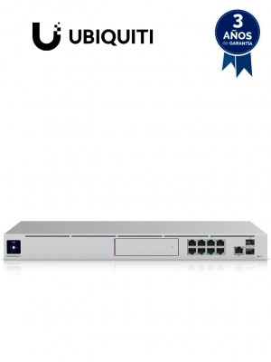 UBIQUITI UDM-PRO - UniFi Dream Machine Pro con 1 puerto WAN 10G SFP+, switch de 8 puertos Gigabit RJ45 y bahía para dis #CGco duro de 3.5", en formato 1UR. #UBILOCO - Image 1