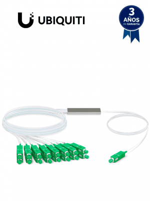 UBIQUITI UF-SPLITTER-16 - Divisor de fibra óptica con 16 salidas, compatible con dispositivos UF-OLT y UF-OLT-4. #UBM1 - Image 1