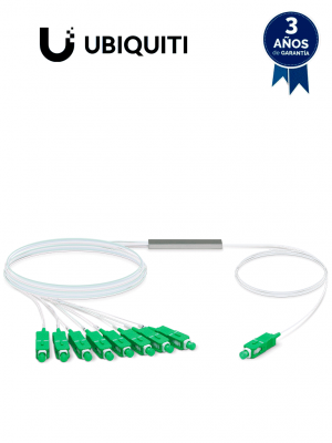 Ubiquiti UF-SPLITTER-8 -Divisor de fibra óptica con 8 salidas, compatible con dispositivo UF-OLT & UF-OLT-4 - Image 1