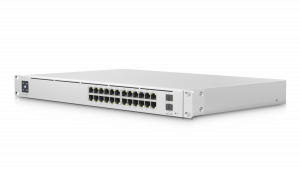 UBIQUITI USW-PRO-24-POE  - UniFi Switch Gigabit PoE PRO con 24 puertos PoE Gigabit Ethernet, 2 puertos SFP+, 400W de potencia PoE, pantalla informativa, compatible con PoE at y PoE bt. - Image 3