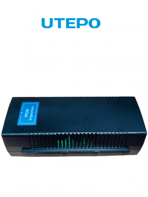 UTEPO UTP701GEPSEAF - Inyector PoE, 1 Puerto Gigabit, Estándar 802.3af, 15W Totales - Image 1