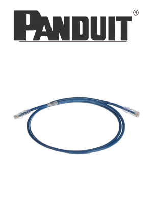 PANDUIT UTPSP5BUY Patch cord de 100% cobre UTP / 24 AWG / 5 pies (1.52 m) / Categoría 6 / Azul - Image 1