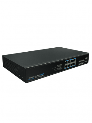 UTEPO UTP3-GSW0802S-MTP150 - Switch Gigabit PoE administrable, L2, 8 puertos GE PoE 802.3af/at, 2 puertos SFP, presupuesto PoE 135W - Image 2
