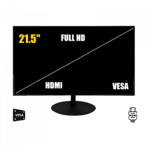 ZKTECO ZD222K - Monitor LED Full HD de 21.5 pulgadas / Resolución 1920 x 1080 / 1 Entrada de video HDMI y 1 VGA / Altavoces Incorporados / Ángulo de Visión Horizontal 170° /  Soporte VESA / Ahorro de Energía / 24/7 / Incluye Cable HDMI - Image 4