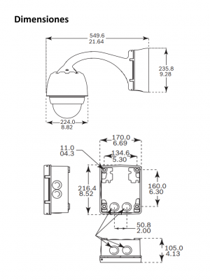 BOSCH V_VG4APA1AT4 - Soporte de brazo para instalacion en pared de PTZ / Transformador de 120VCA / Compatible con AUTODOME - Image 4