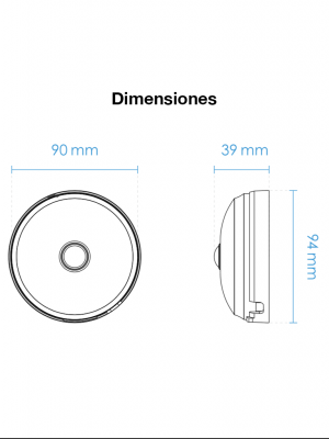VIVOTEK FE9180-H - Cámara IP fisheye interior 5 MP, visión hemisférica 360º, Smart Stream III, WDR Pro, 3DNR, micrófono integrado, ranura de tarjetas MicroSD, ONVIF #DW #retail - Image 2