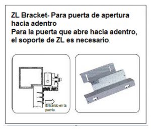 YLI MBK500NZLW - Soporte de fijación en Z y L compatible con cerradura magnética YM500NW para exterior con clave YLE0850003 - Image 2