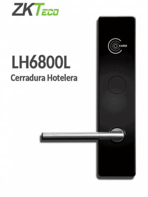 ZKTECO LH6800L- Cerradura Izquierda para Hotel con Tecnología MIFARE 13.56 MHz, Compatible con Puertas de 35 a 45 mm de Grosor, Fabricada en Aleación de Zinc, Capacidad de Registro de 224 Eventos - Image 1